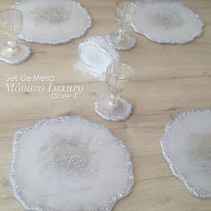 Set de Mesa  MONACO LUXURY silver
